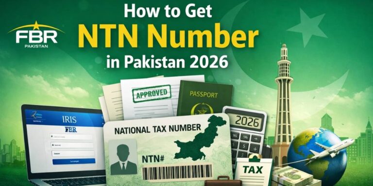 How to get NTN number in Pakistan 2026 online via FBR IRIS portal