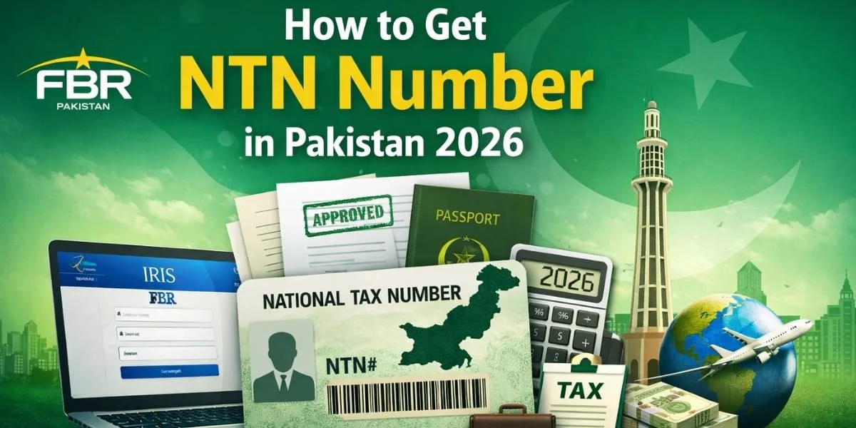 How to get NTN number in Pakistan 2026 online via FBR IRIS portal