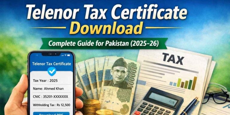 how to download telenor tax certificate