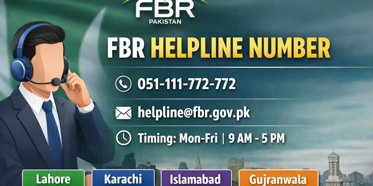 FBR helpline number featured image showing official contact number, email address, timing, and city-wise support in Pakistan.